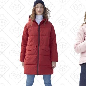 Everlane long puffer coat xxs (runs large)
